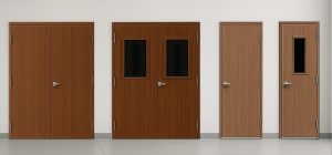 Cua thep chong chay van go